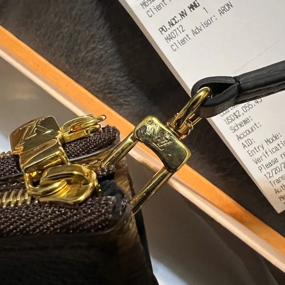 NEW** Louis Vuitton Double Zip Monogram Crossbody Pouchette - Picture 7 of 17